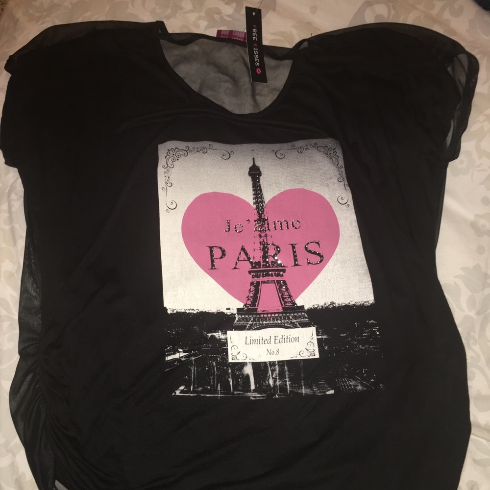 Black sheer back top